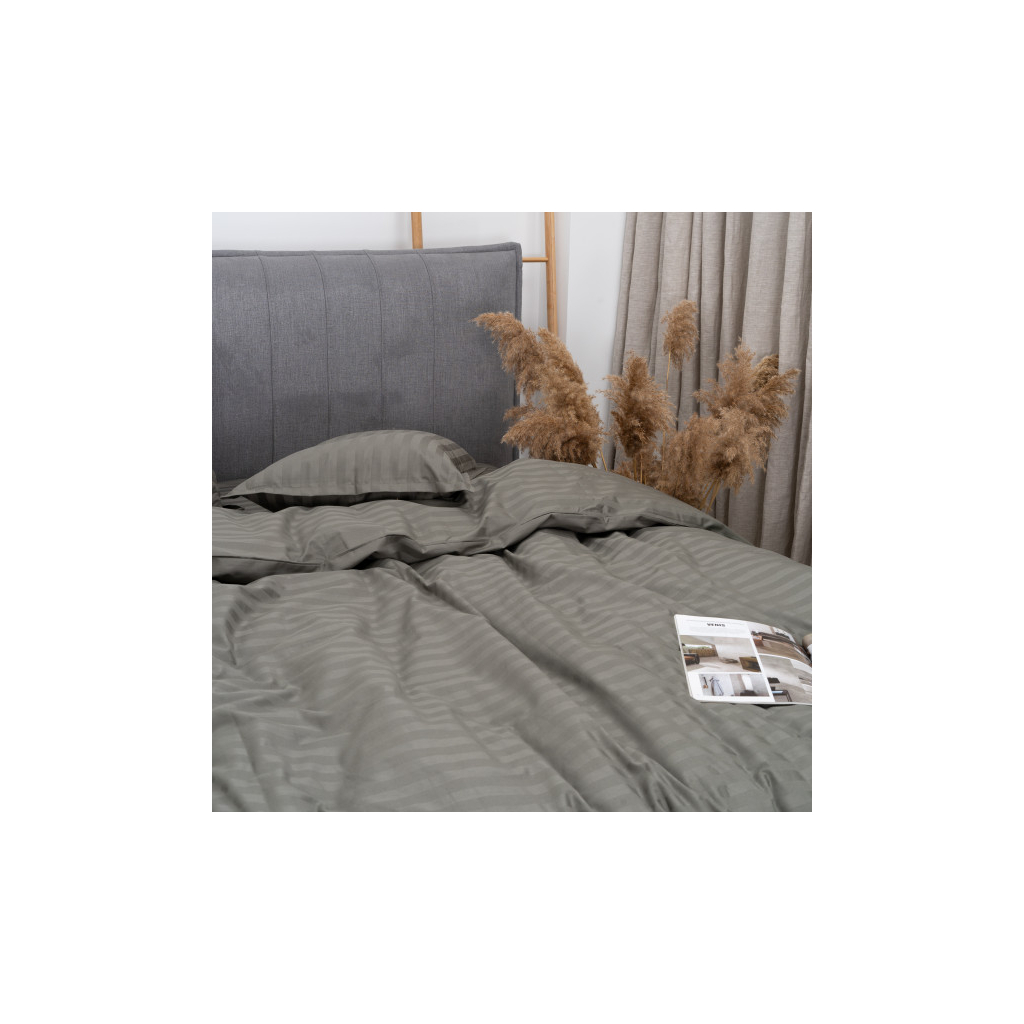 Постільна білизна Tiare 94 Сатин Страйп Кольоровий євро (94_Stripe_ev) - изображение 5