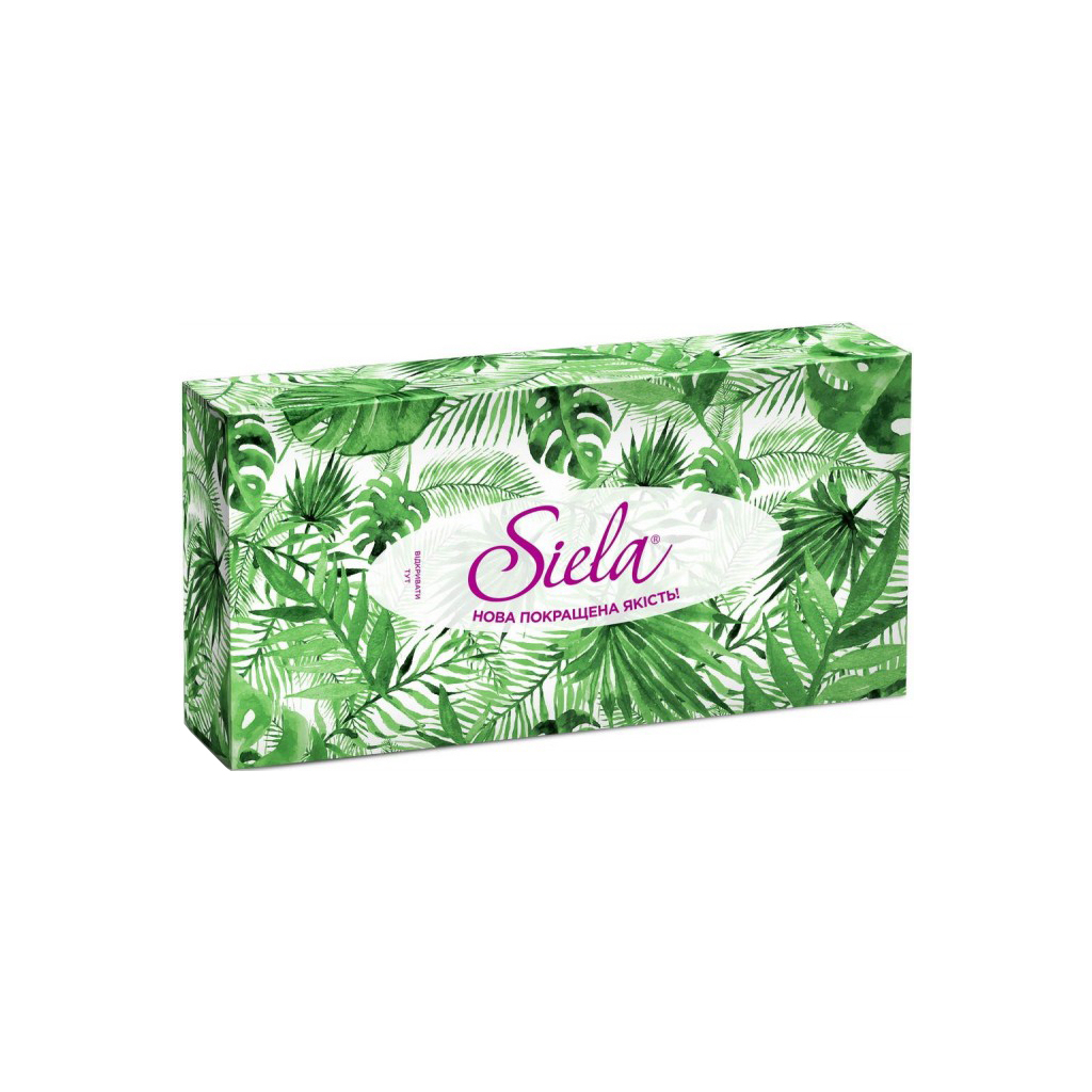 Серветки косметичні Siela Happy Green 2 шари 80 шт. (4820204405441) - зображення 1