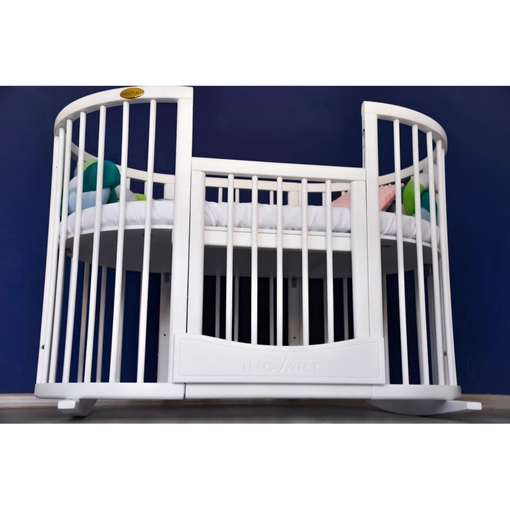 Ліжечко Ingvart Smartbed Plus Round білий (4739003) - зображення 2