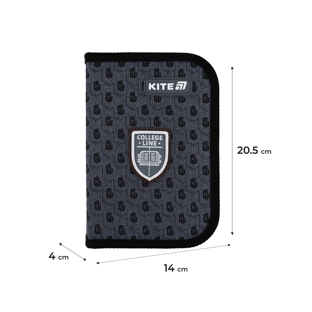 Пенал Kite 622 College Line, 1 відділення, 2 відвороти (K25-622-2) - зображення 2