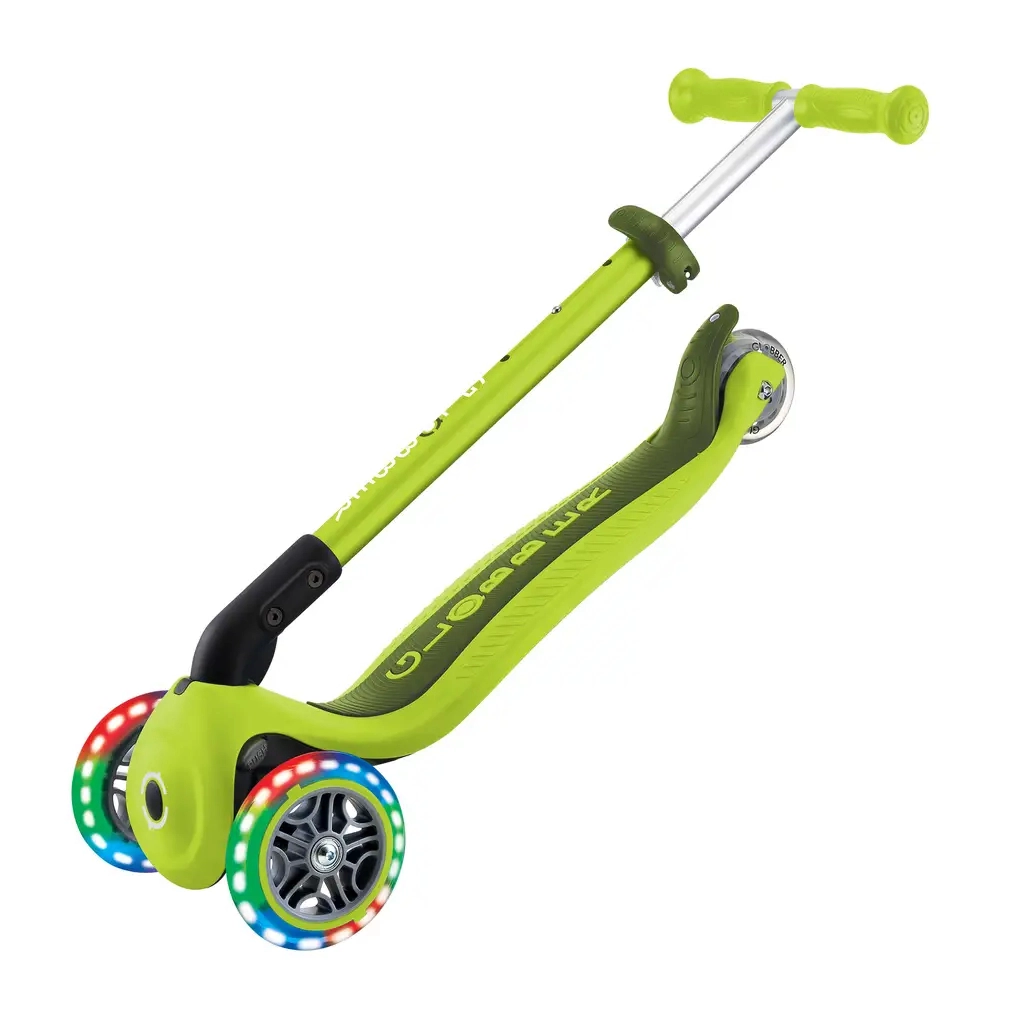 Самокат Globber Primo Foldable Lights колеса з підсвіткою до 50 кг 3+ Зелений (432-106-3) - зображення 10