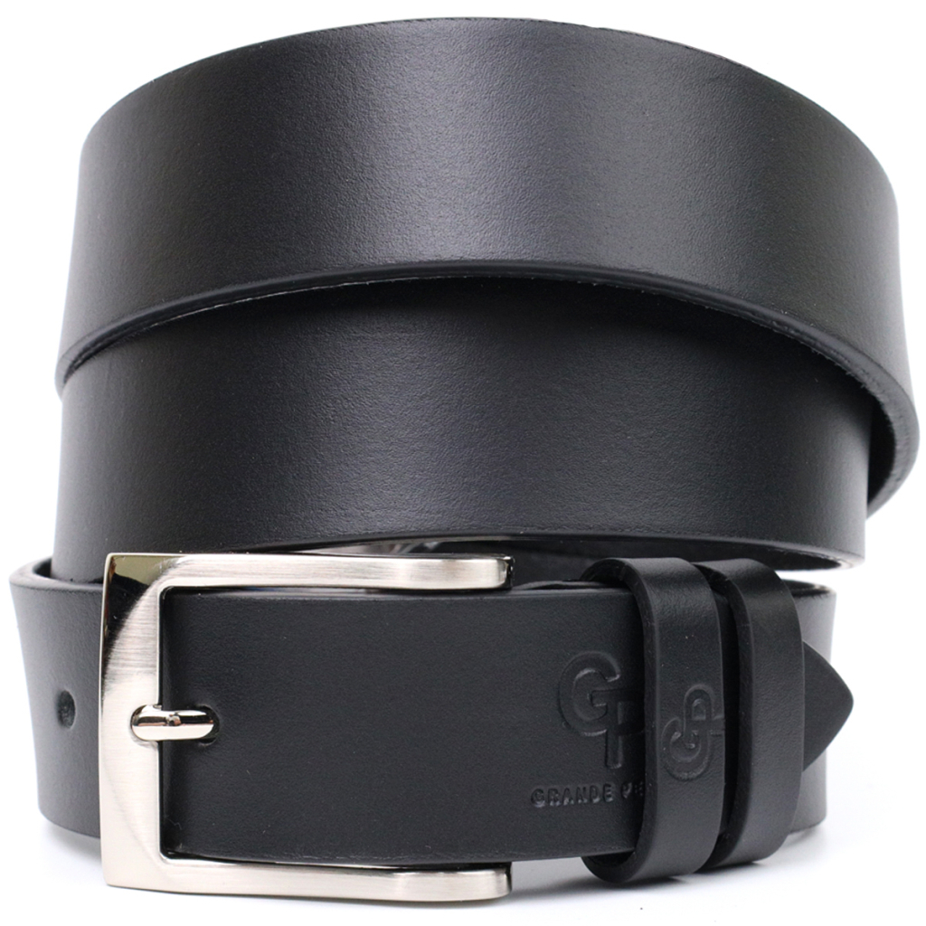 Ремінь Grande Pelle Брючний з натуральної шкіри Чорний (11674) - зображення 1