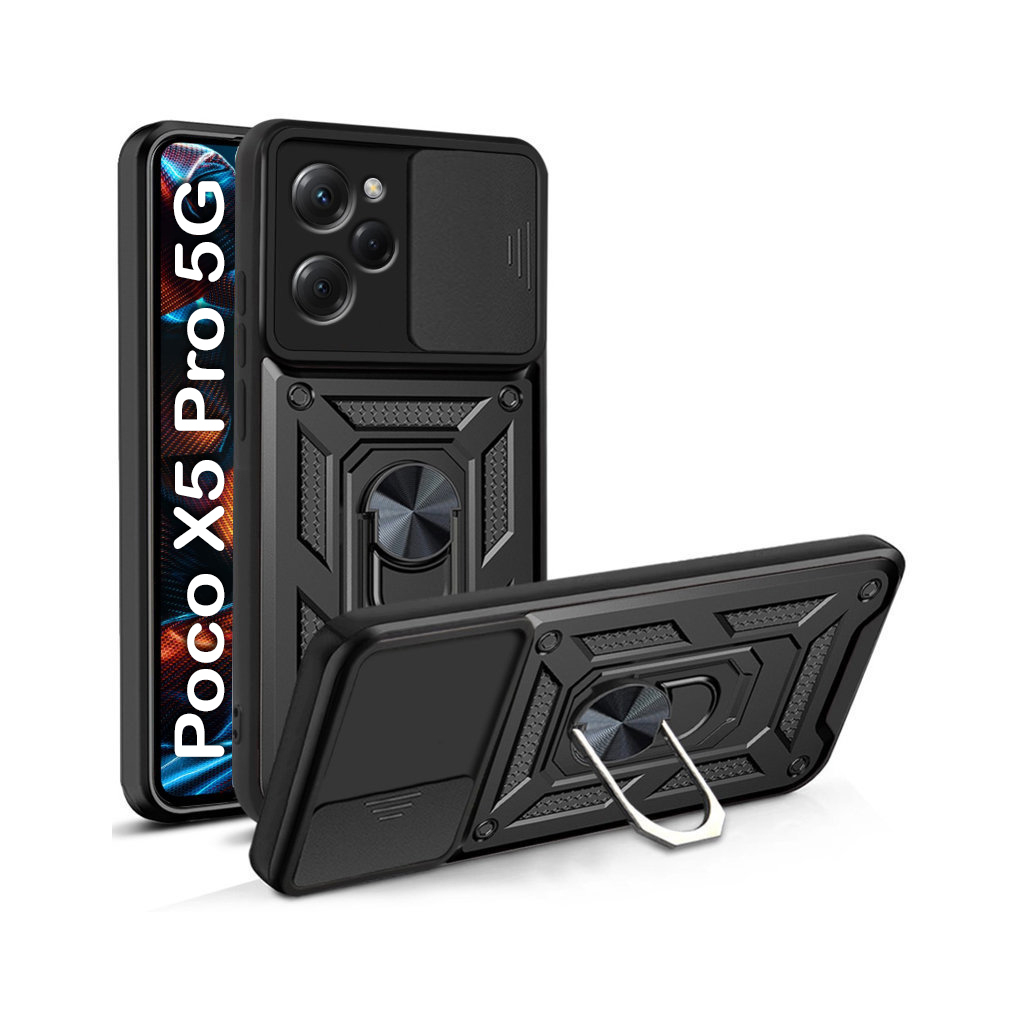 Чохол до мобільного телефона BeCover Military Poco X5 Pro 5G Black (709114) - зображення 1