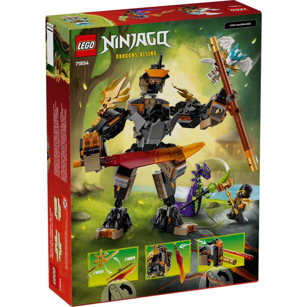 Конструктор LEGO Ninjago Робот Коула для місії і Дракон Зейн (71854) - зображення 7