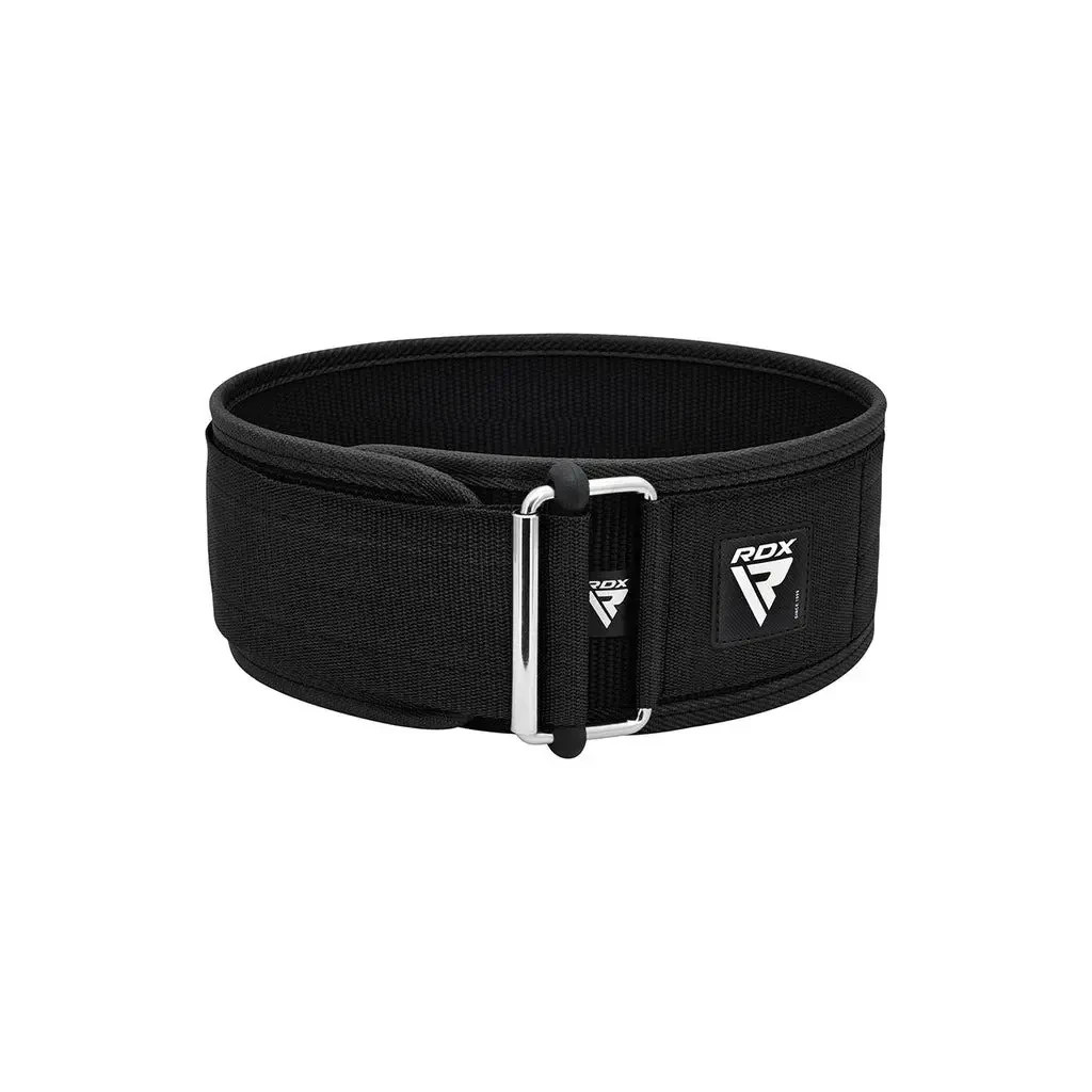 Атлетичний пояс RDX RX1 Weight Lifting Belt Black XL (WBS-RX1B-XL) - зображення 4