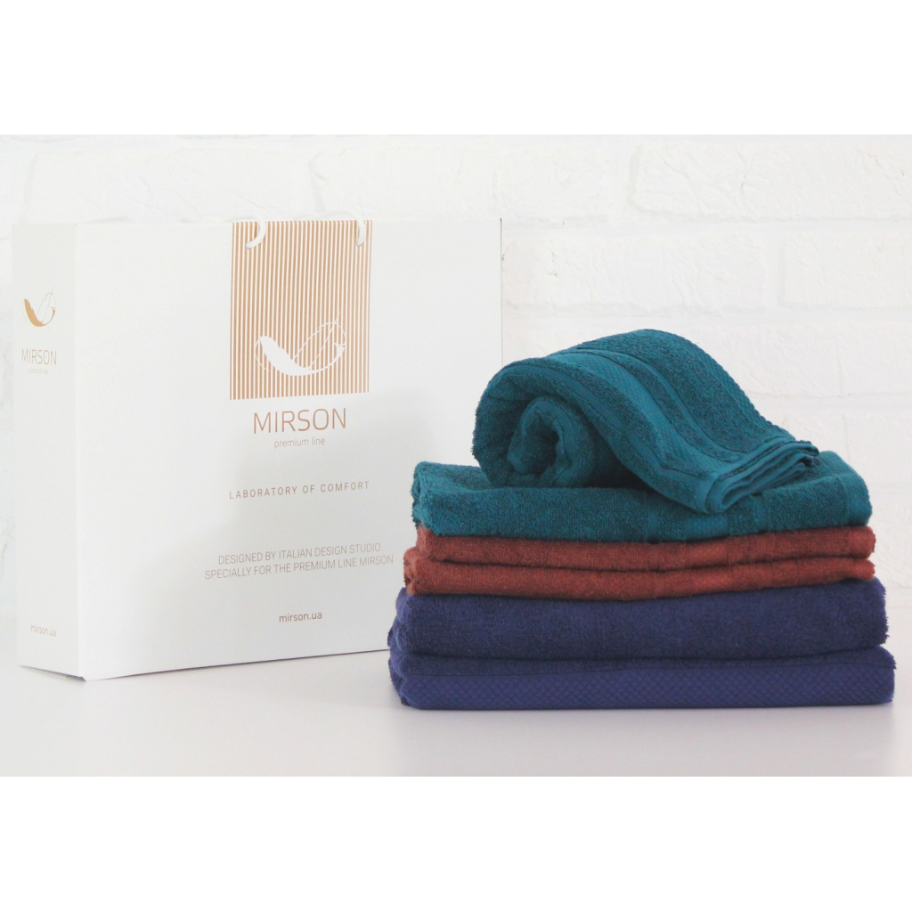 Рушник MirSon набір банних 5093 Elite SoftNes Dulcet 70х140 6 шт (2200003525670) - изображение 1