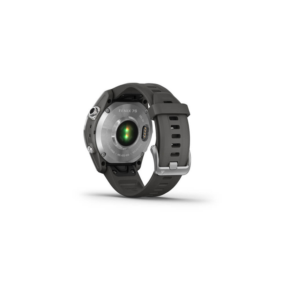 Смарт-годинник Garmin fenix 7S Stainless Steel w/ Graphite Band, GPS (010-02539-01) - зображення 10