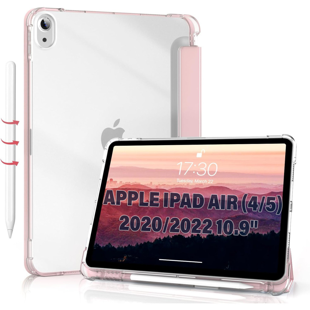 Чохол до планшета BeCover Soft Edge Apple iPad Air (4/5) 2020/2022 10.9" Pink (711125) - зображення 2