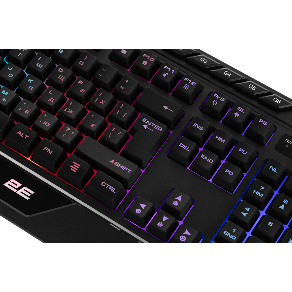 Клавіатура 2E Gaming KG315 RGB USB UA Black (2E-KG315UBK) - зображення 6