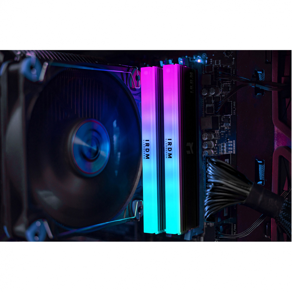 Модуль пам'яті для комп'ютера DDR4 16GGB (2x8GB) 3600 MHz IRDM RGB Black Goodram (IRG-36D4L18S/16GDC) - зображення 7
