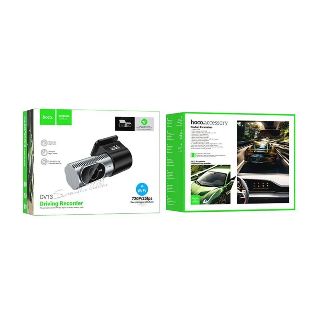 Відеореєстратор HOCO DV13 Screenless hidden driving recorder Iron Gray (6942007644167) - зображення 7