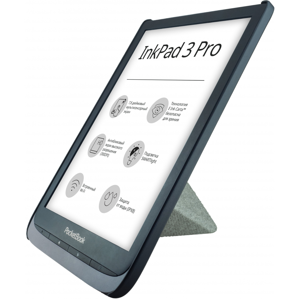 Чохол до електронної книги Pocketbook Basic Origami 740 Shell O series, dark grey (HN-SLO-PU-740-LG-CIS) - зображення 4