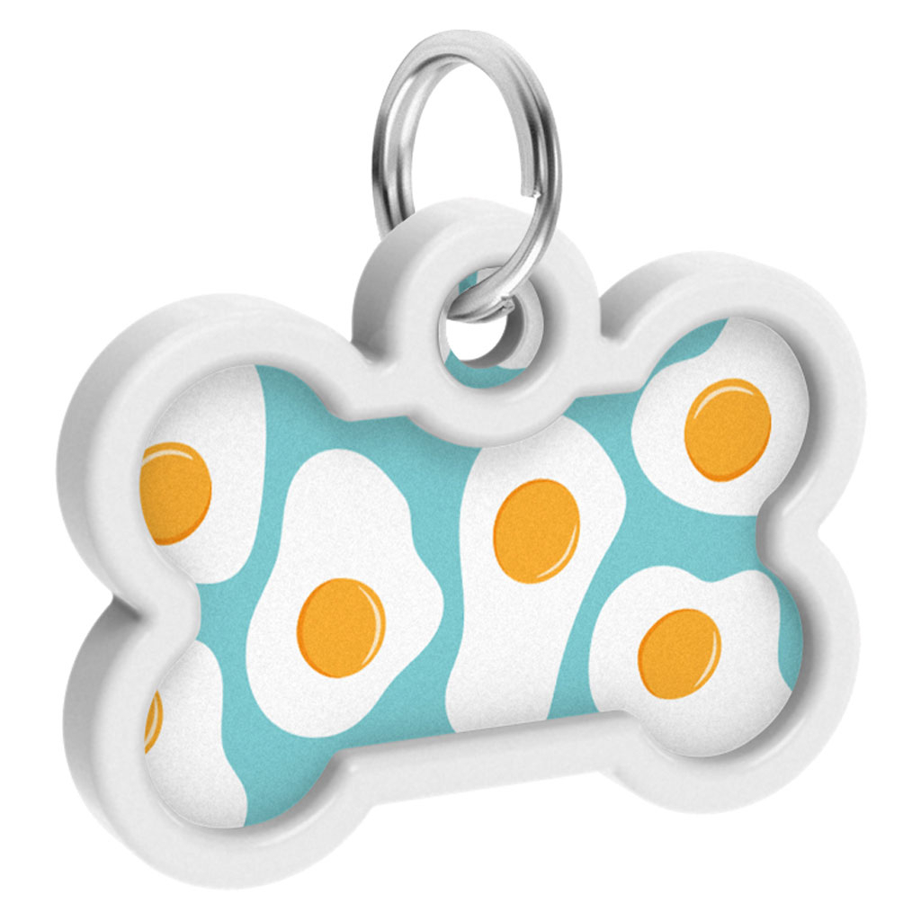 Адресник для тварин WAUDOG Smart ID з QR паспортом "Яєчня", кістка 40х28 мм (0640-0213) - изображение 4