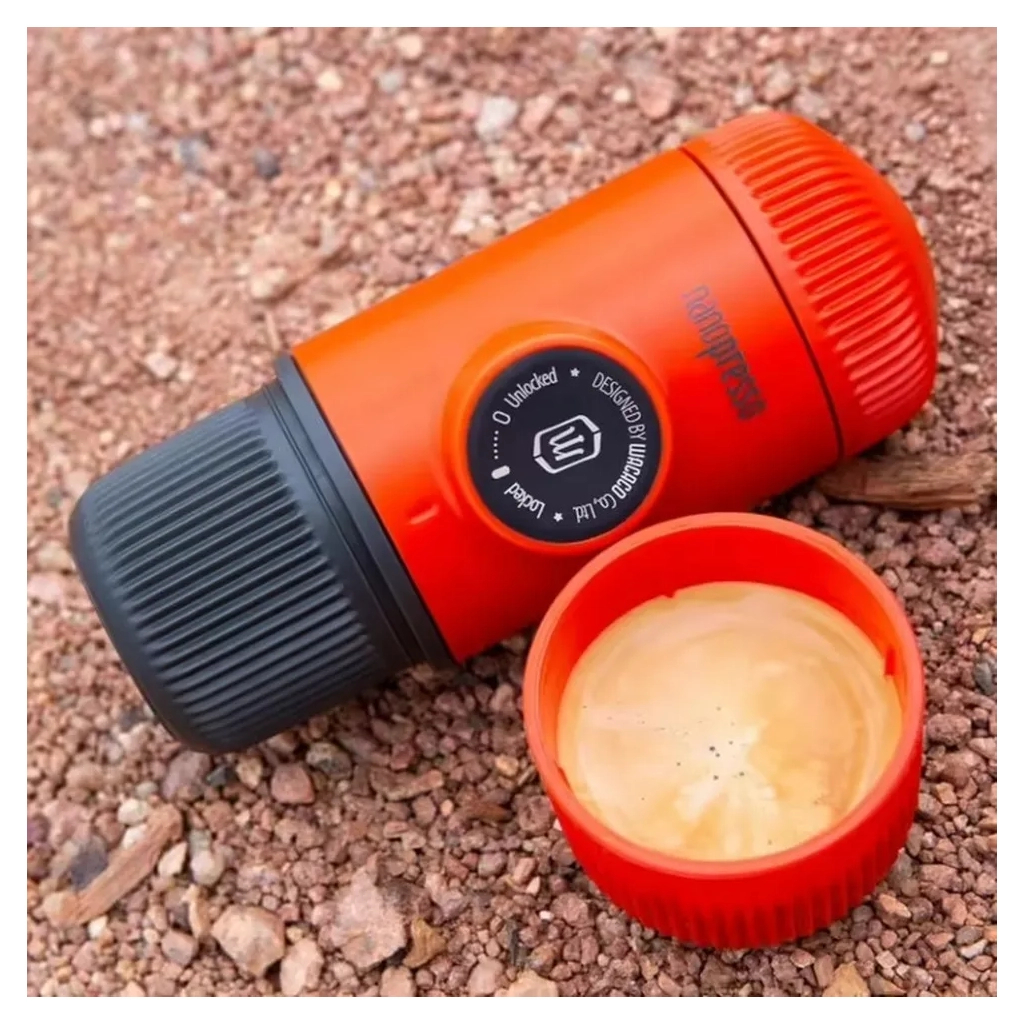 Кавоварка кемпінгова Wacaco Nanopresso з чохлом червона (WNANORED) - изображение 7