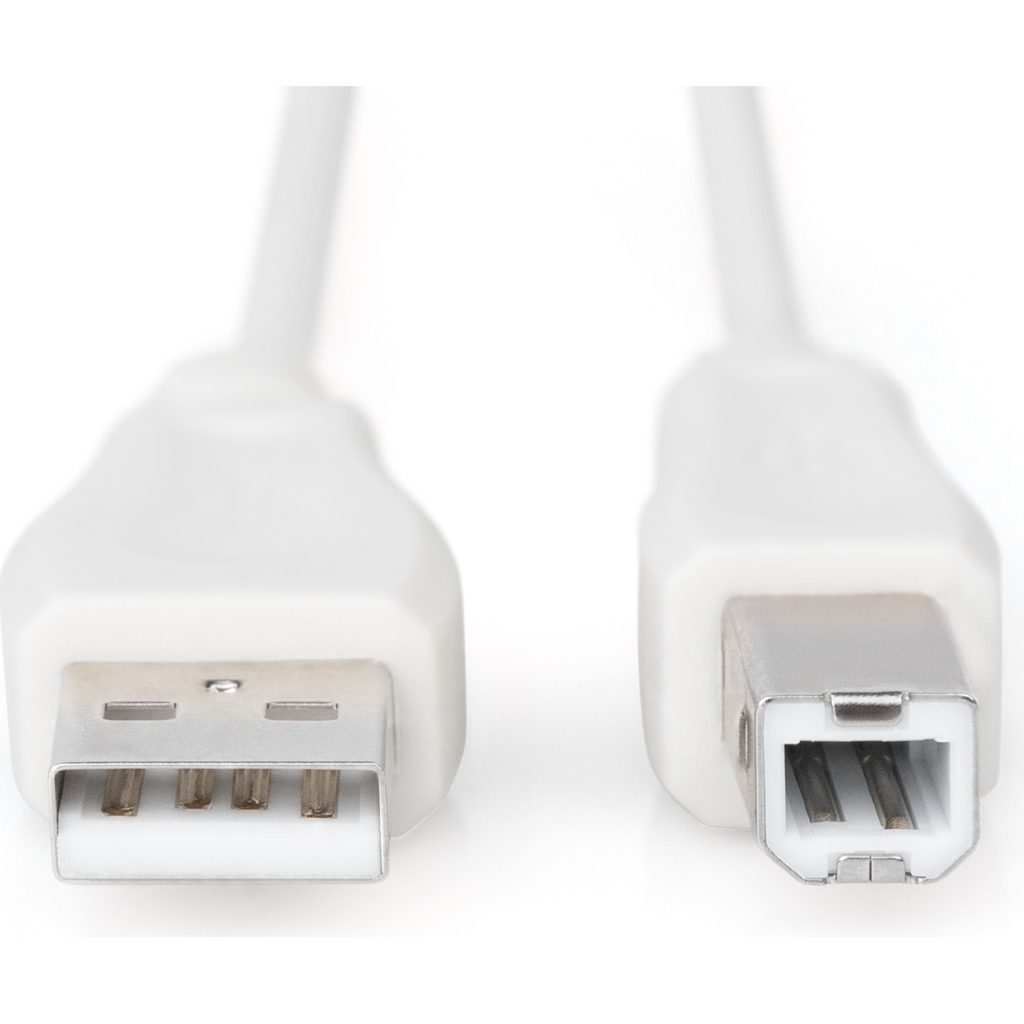 Кабель для принтера USB 2.0 AM/BM 3.0m Digitus (AK-300102-030-E) - зображення 1