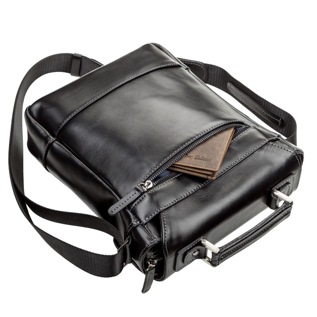 Сумка Shvigel Шкіряна Чорна (11118) - зображення 7