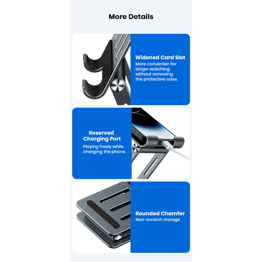 Підставка до планшета Vyvylabs Cyclone 360 Degree Rotation Desktop Holder (VFIRS-01) - изображение 11