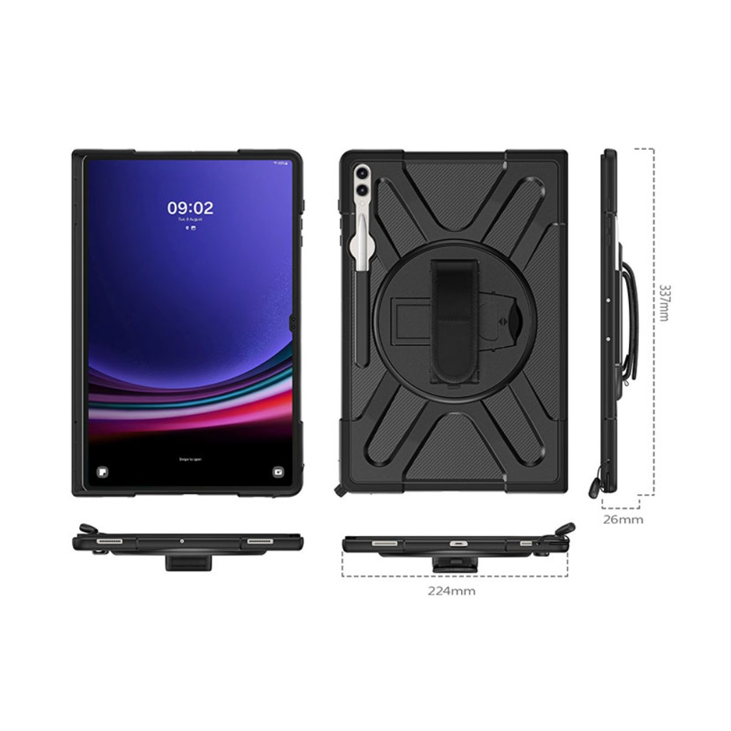 Чохол до планшета BeCover Heavy Duty Samsung Galaxy Tab S8 Ultra/S9 Ultra/S10 Ultra (X900/X906/X910/X916/X920/X926) 14.6" (713664) - зображення 7