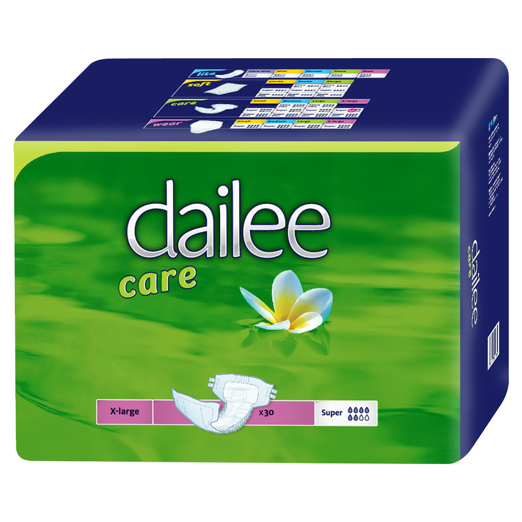 Підгузки для дорослих Dailee Care дихаючі Super Extra Large 30шт (8595611621864) - зображення 1