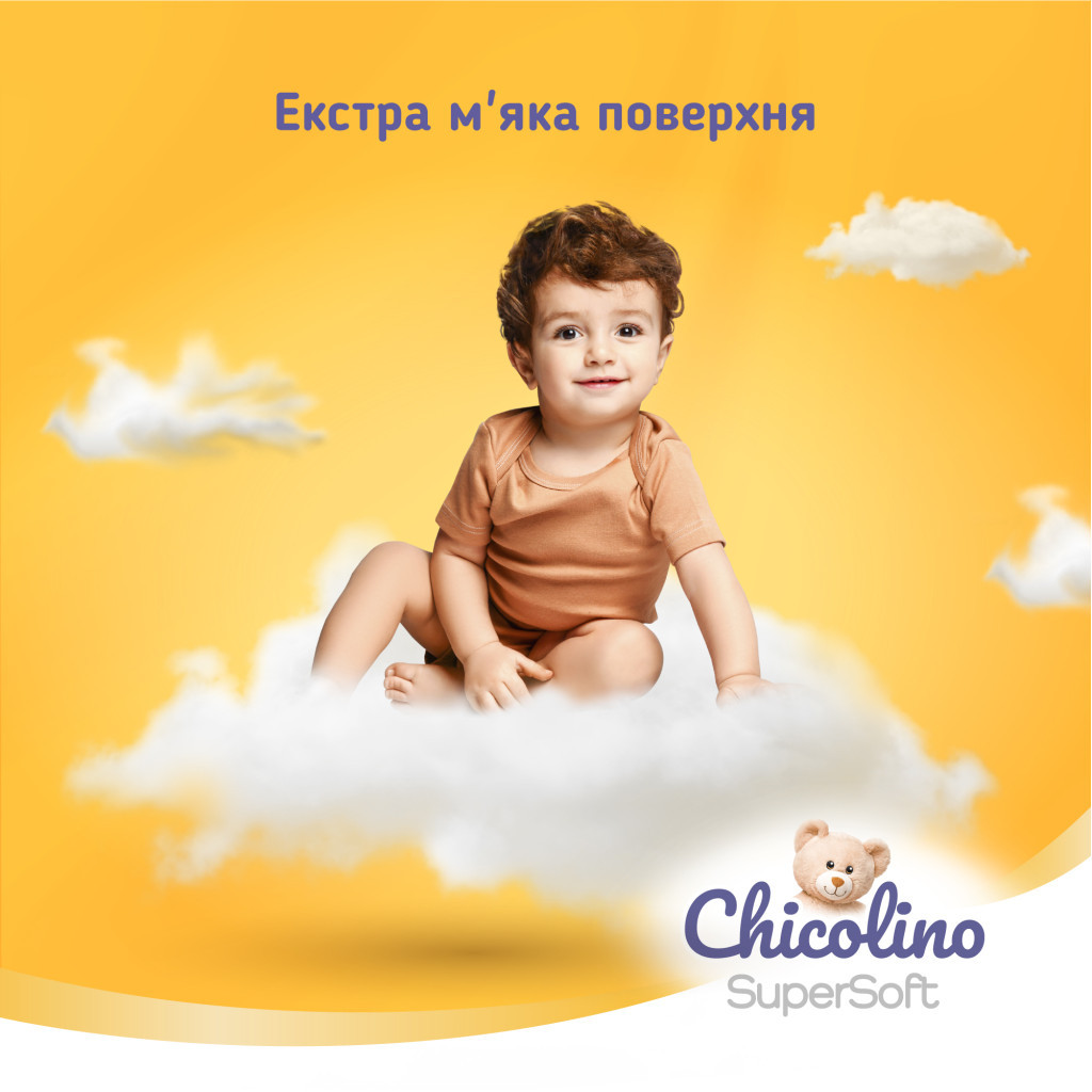 Підгузки Chicolino Super Soft Розмір 4 (7-14 кг) 36 шт, 4 Упаковки (4823098414650) - зображення 5