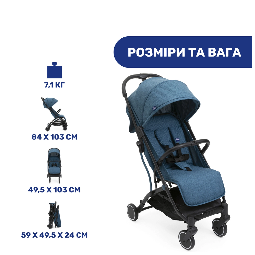 Коляска Chicco Trolley Me синя (79865.58) - зображення 2