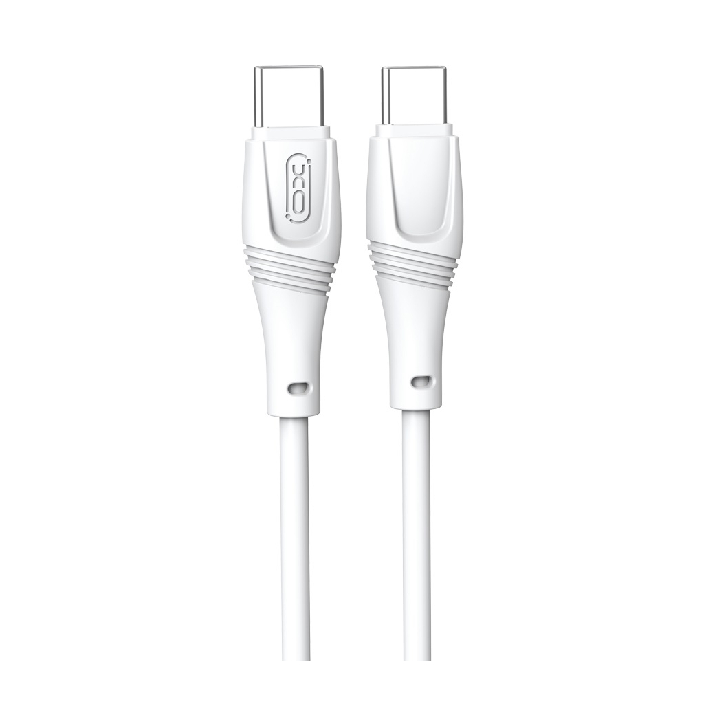 Дата кабель USB-C to USB-C 1.0m 60W High Elastic Zeus XO (NBQ239B_White) - зображення 1