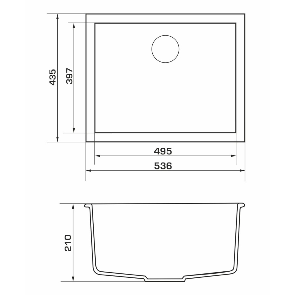Мийка кухонна GRANADO UNDER TOP MAX avena (gr3002) - зображення 5