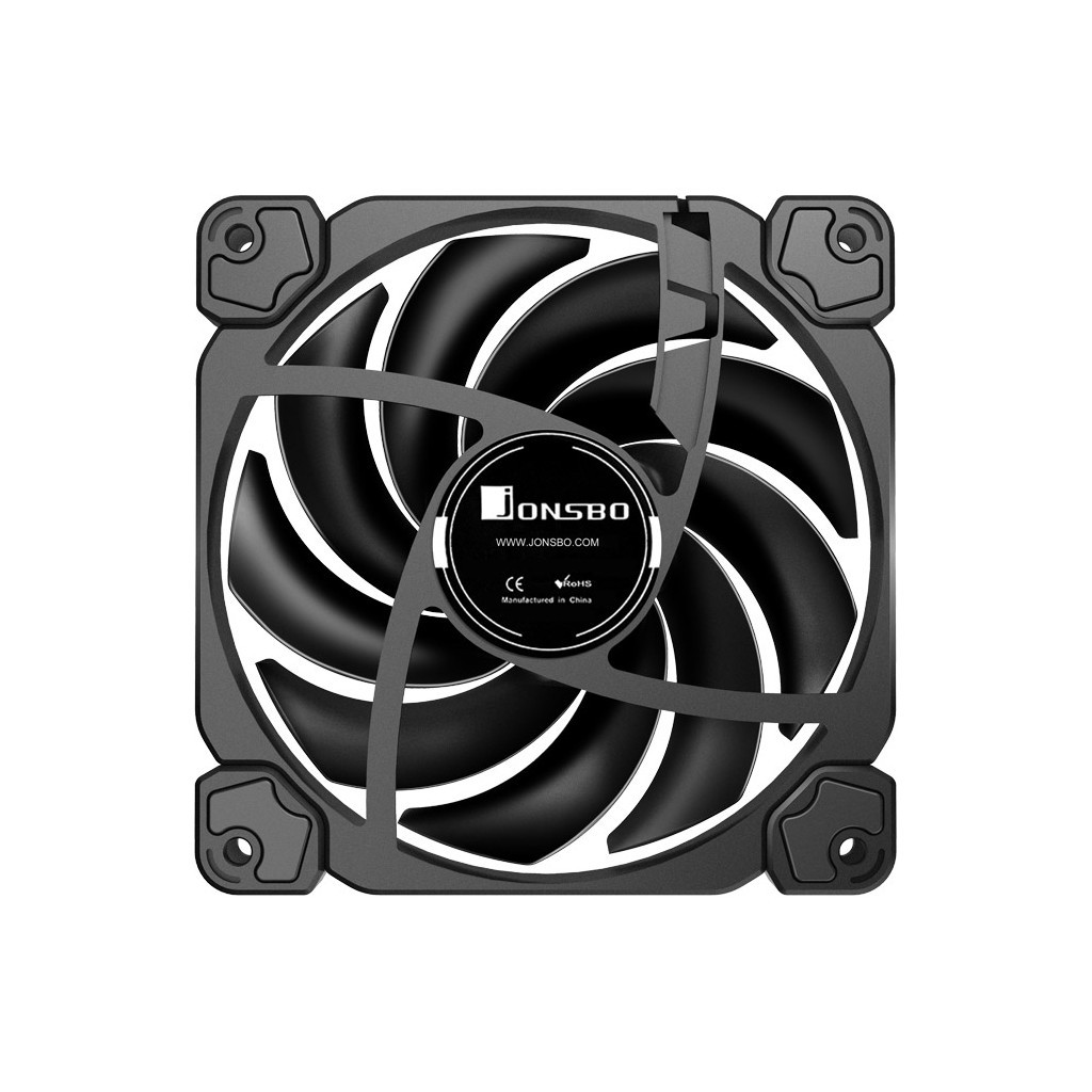 Кулер до корпусу JONSBO HF120 Black - зображення 4