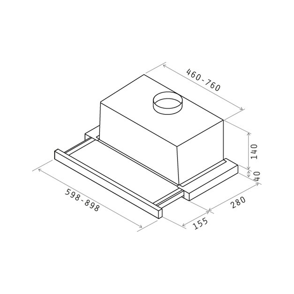 Витяжка кухонна Elica TT14 STD WH/A/60 - зображення 4