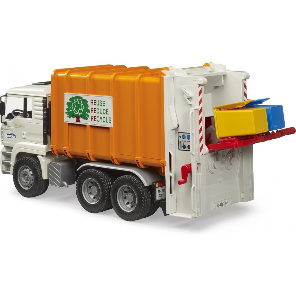 Спецтехніка Bruder Сміттєвоз MAN TGA 1:16 (02772) - зображення 3