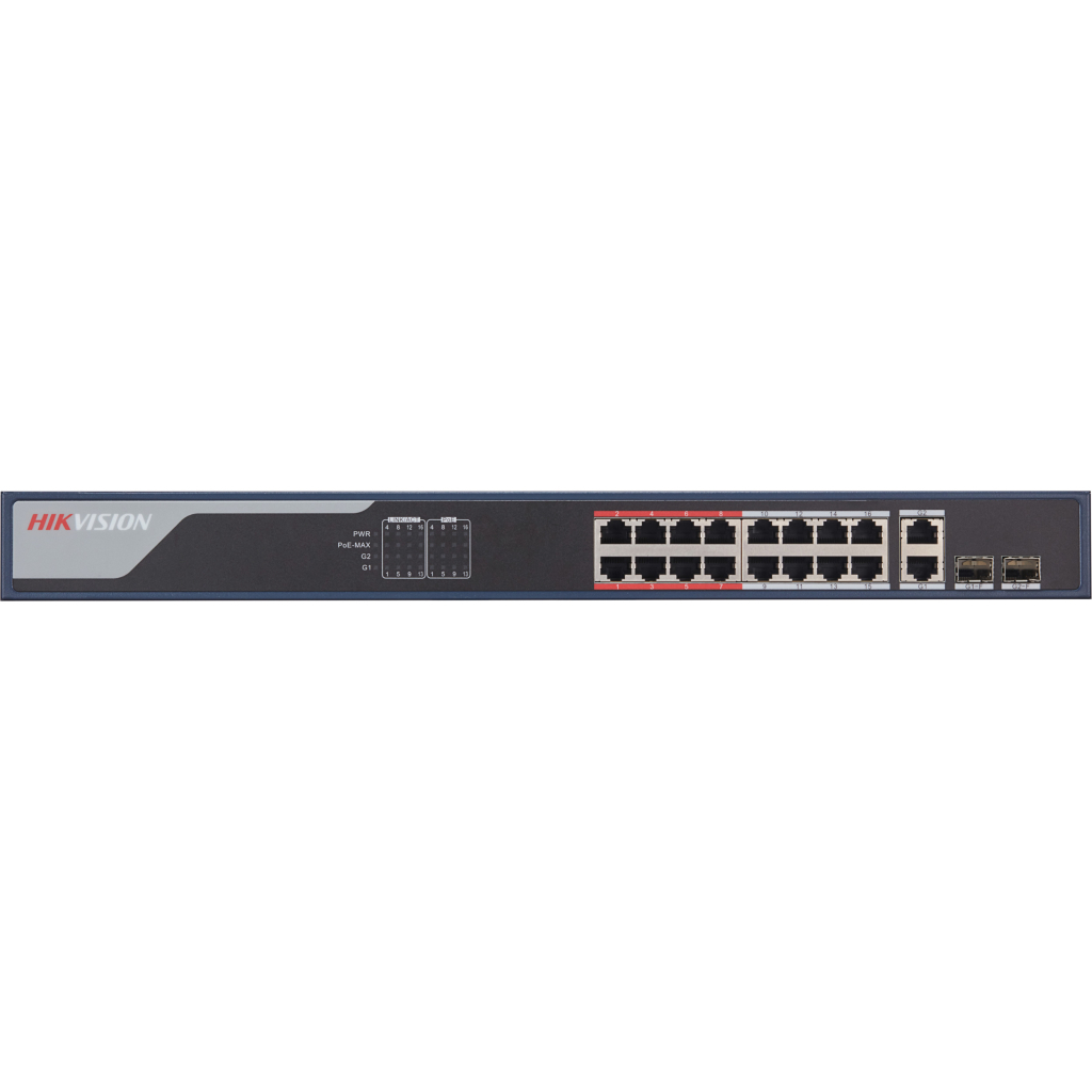 Комутатор мережевий Hikvision DS-3E1318P-EI(B) - зображення 2
