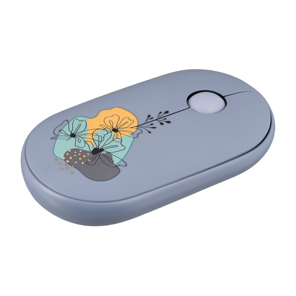 Мишка 2E MF300 FLORAMALLOW Silent Wireless/Bluetooth Blue (2E-MF300WFLORABL) - зображення 5