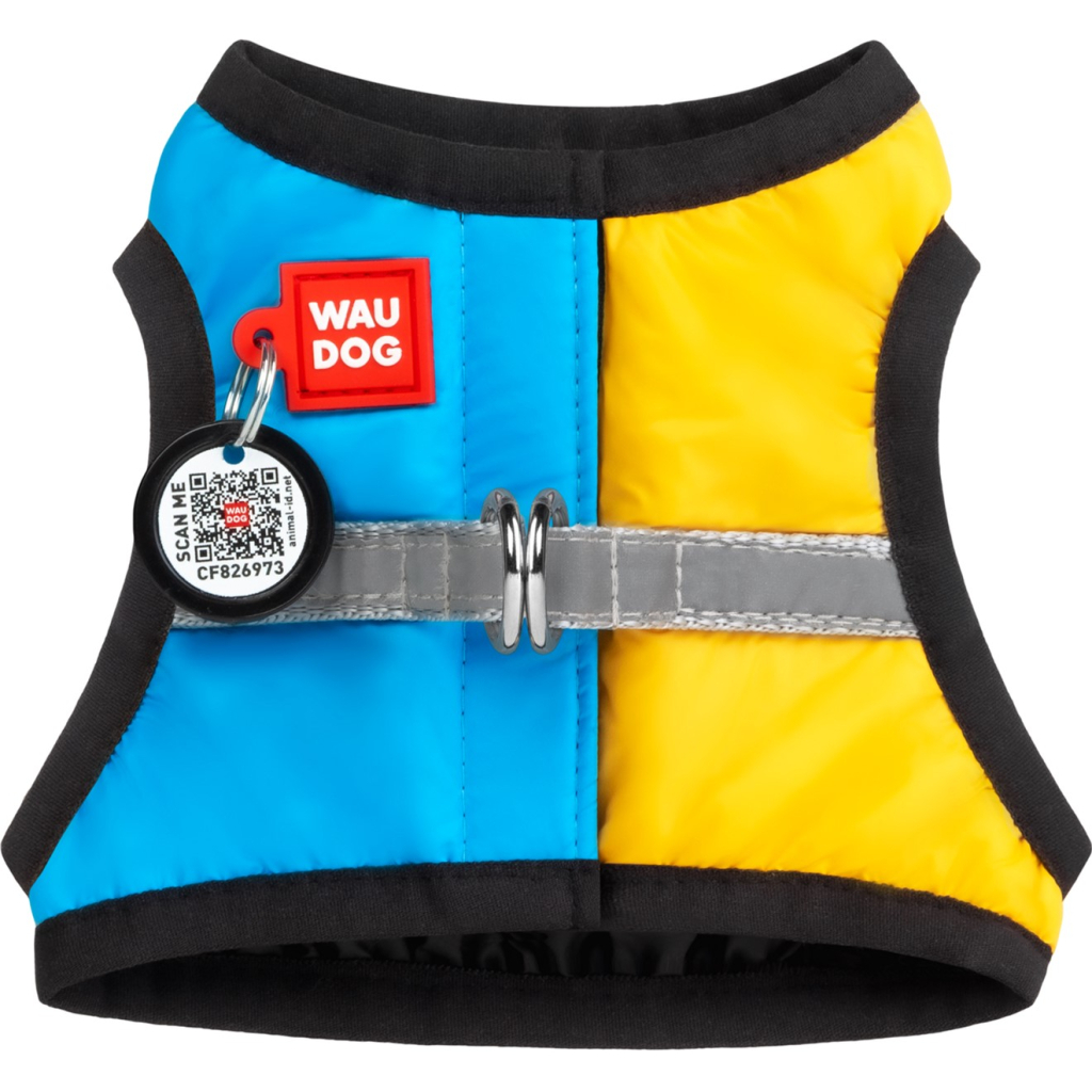 Шлея для собак WAUDOG Clothes з QR паспортом Colors of freedom XS2 (221-4020) - зображення 4