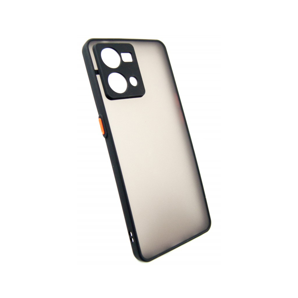 Чохол до мобільного телефона Dengos Matte OPPO Reno 7 (black) (DG-TPU-MATT-111) - зображення 2