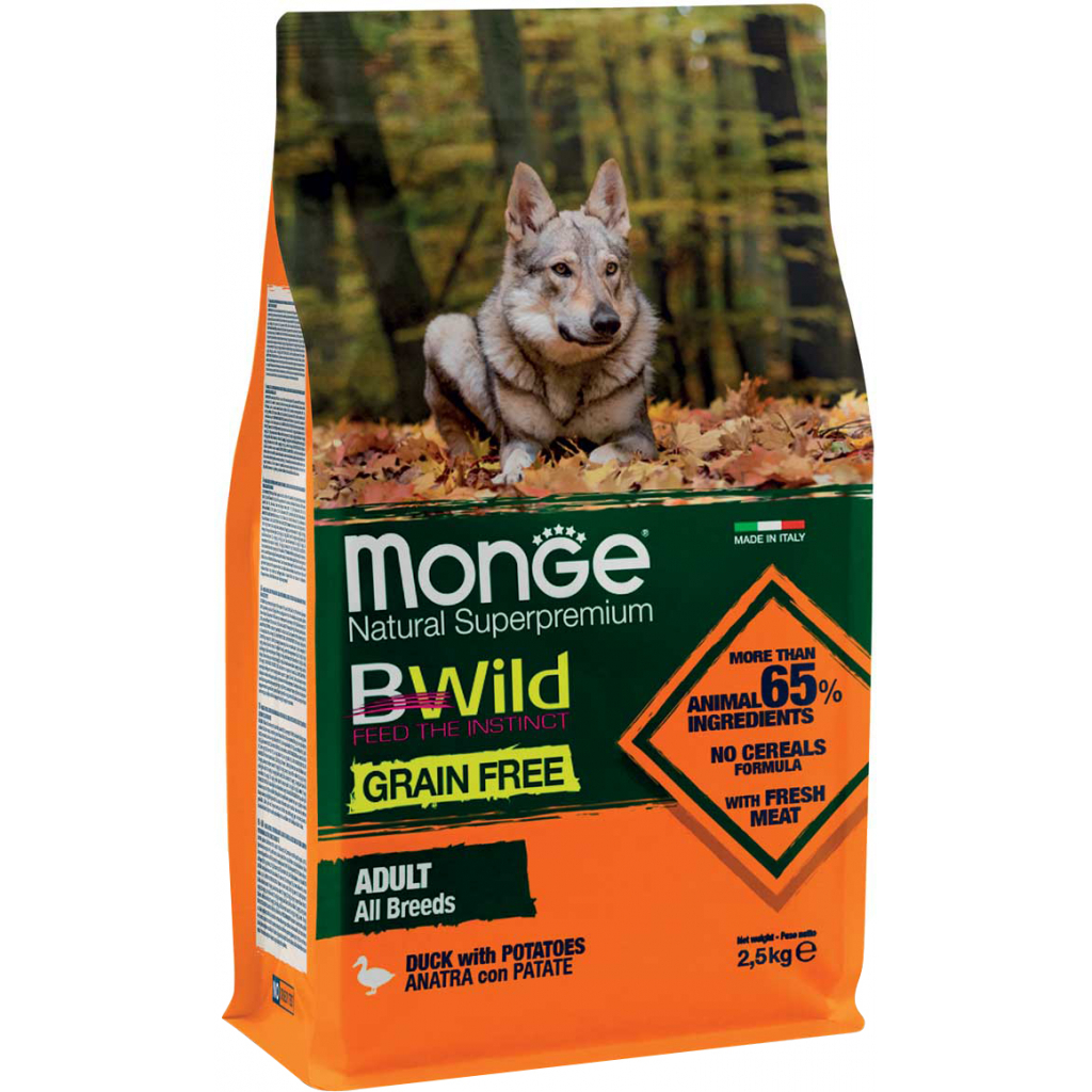 Сухий корм для собак Monge Dog Bwild Gr.Free качка 2.5 кг (8009470004732) - зображення 1