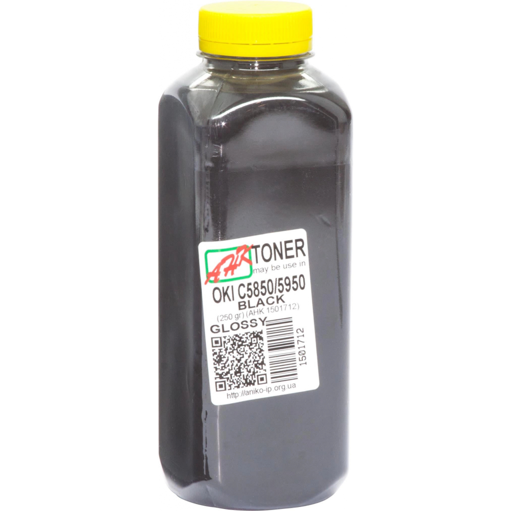 Тонер OKI C5850/5950, 250г Glossy.Black AHK (1501712) - зображення 1
