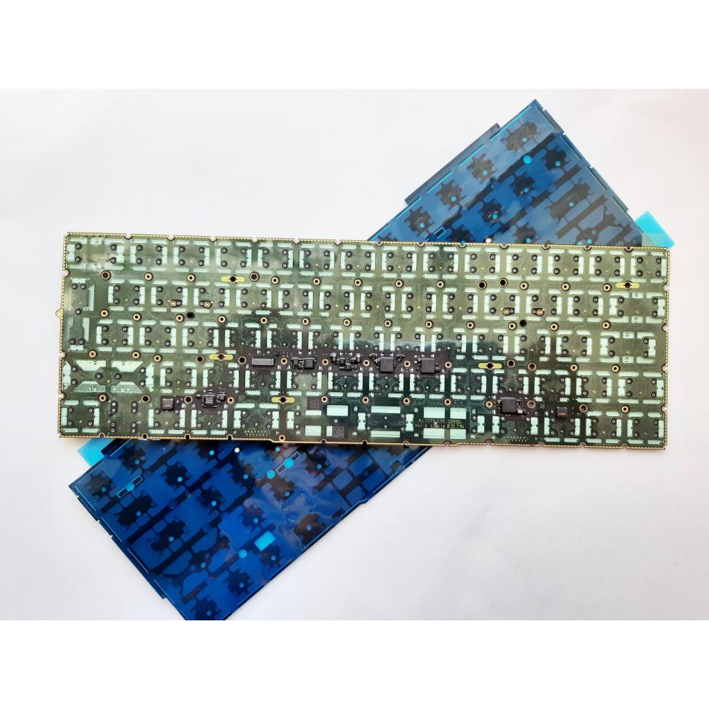 Клавіатура ноутбука Apple Macbook Pro 13.3" A1706, 15" A1707 чорна з підсвіткою UA/RU (A46120) - зображення 2