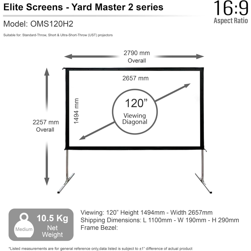 Проекційний екран Elite Screens OMS120H2 - зображення 5