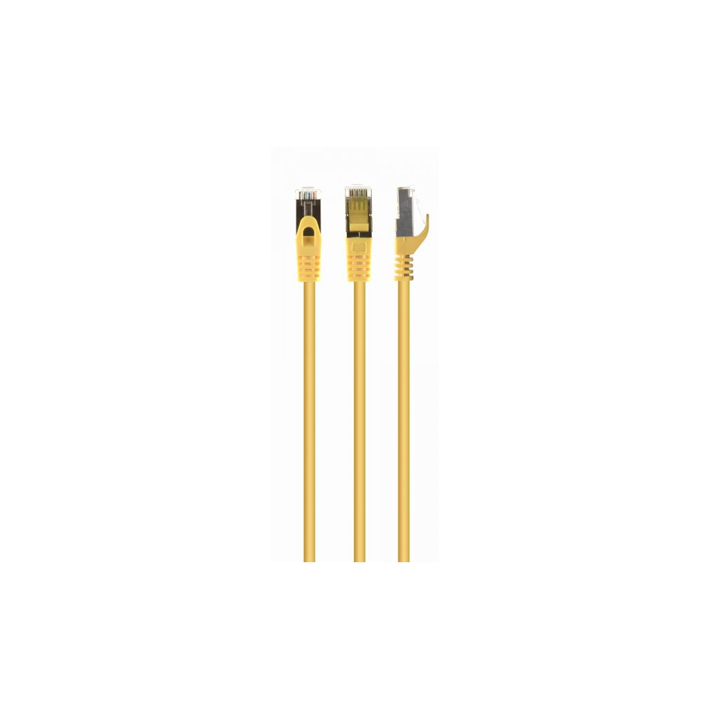 Патч-корд Cablexpert 10м S/FTP Cat 6A CU LSZH yellow (PP6A-LSZHCU-Y-10M) - зображення 1
