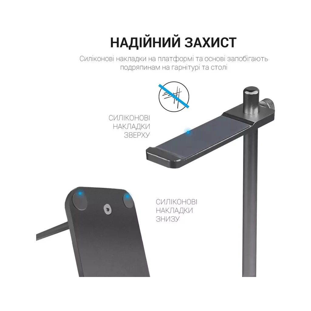 Підставка для гарнітури OfficePro Aluminum Alloys Grey (LS350G) - зображення 8