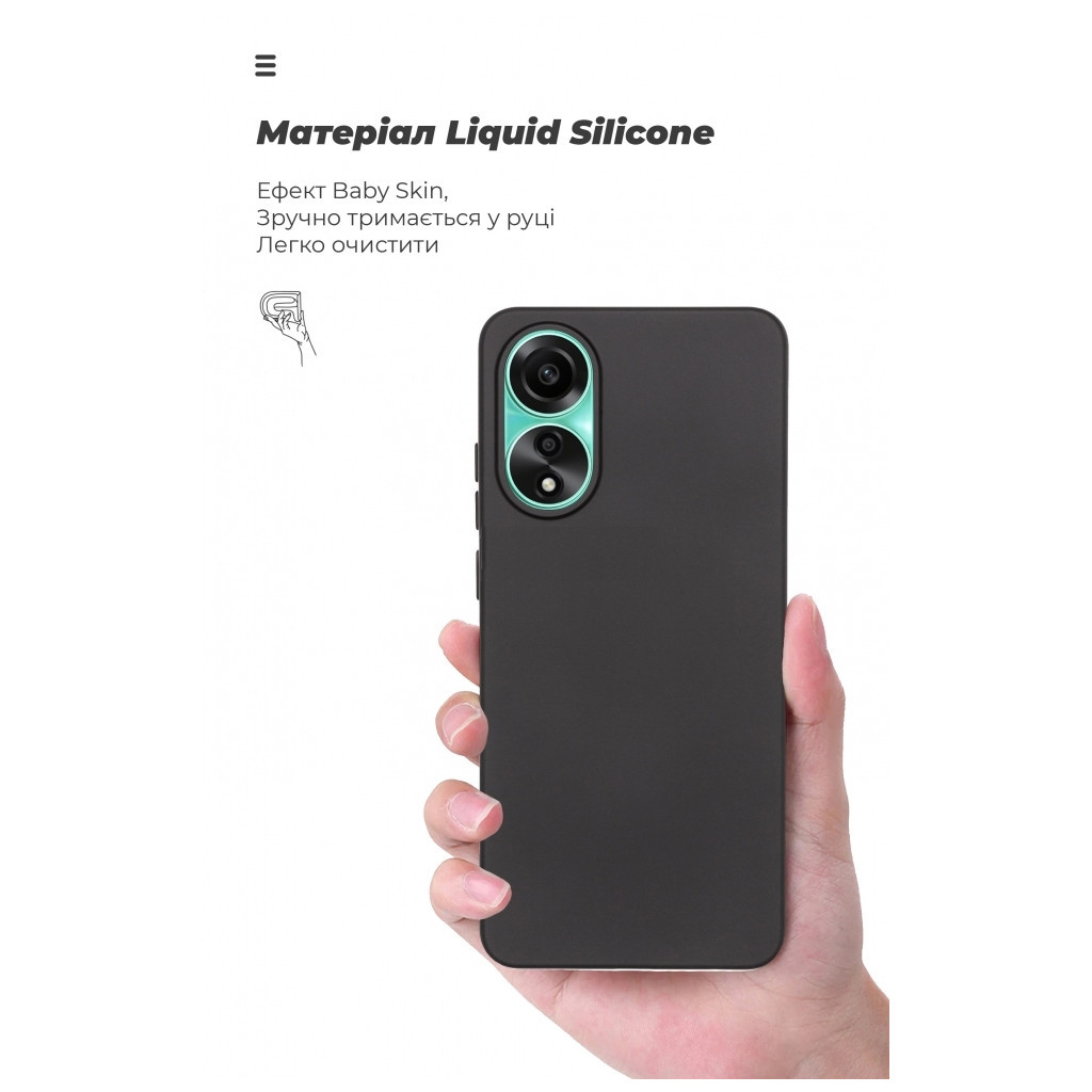 Чохол до мобільного телефона Armorstandart ICON Case OPPO A78 4G Black (ARM69632) - зображення 7