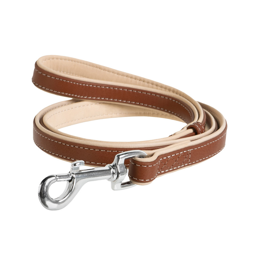 Повідець для собак WAUDOG Soft M-XXL Ш 25 мм Д 122 см коричневий (7259) - зображення 1