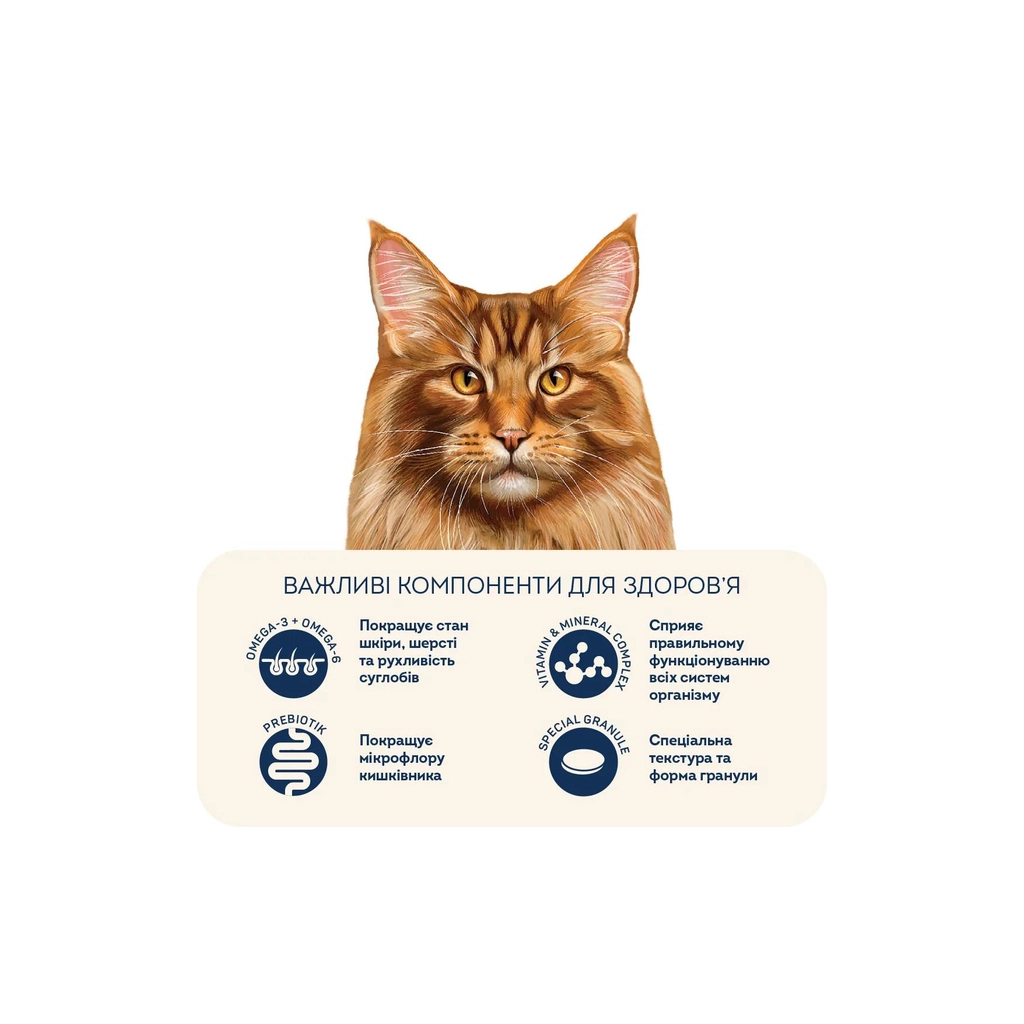 Сухий корм для кішок Home Food For large breeds з телятиною, лососем та в’яленими томатами 400 г (4820235021009) - зображення 5