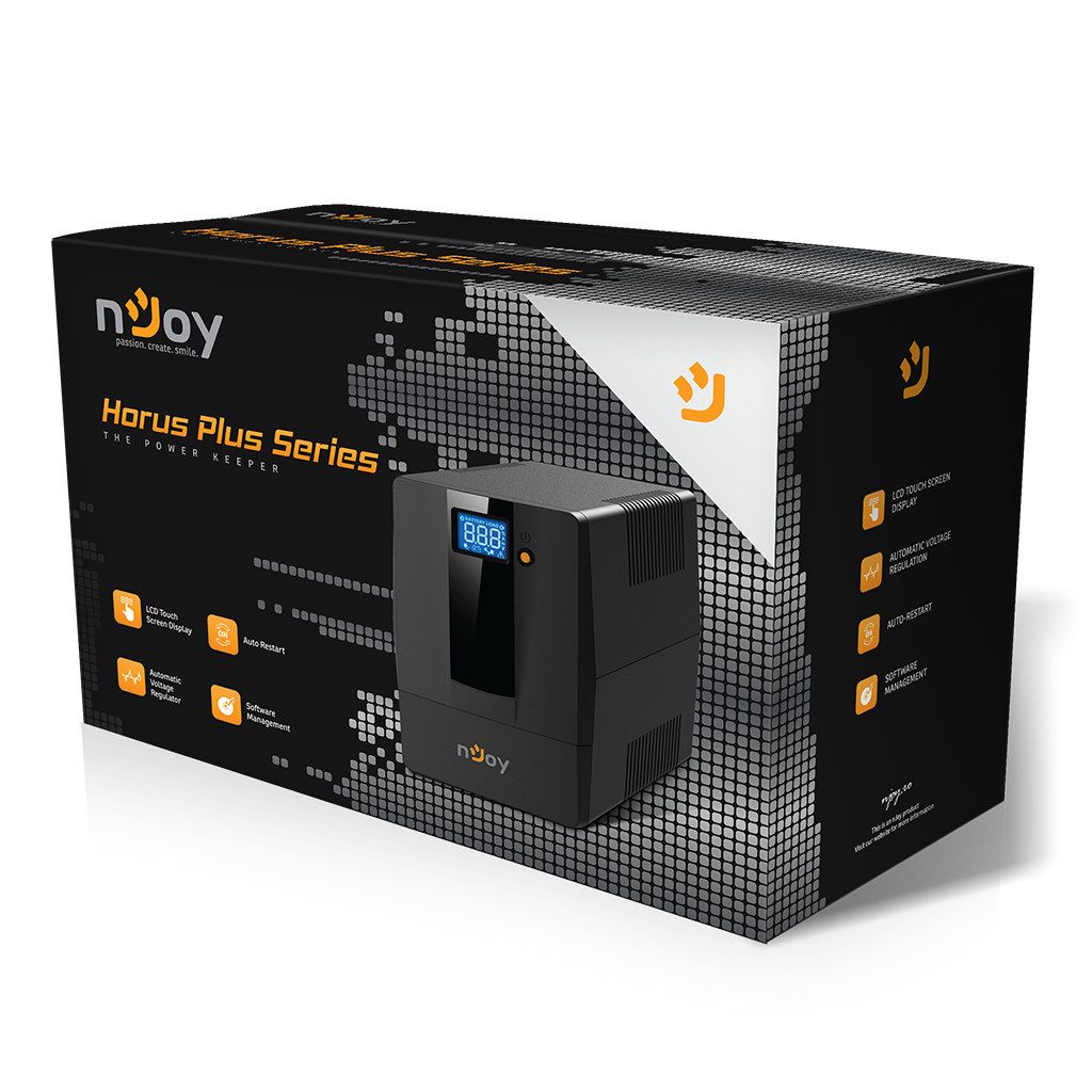 Пристрій безперебійного живлення nJoy Horus Plus 2000VA (PWUP-LI200H1-AZ01B) - зображення 6