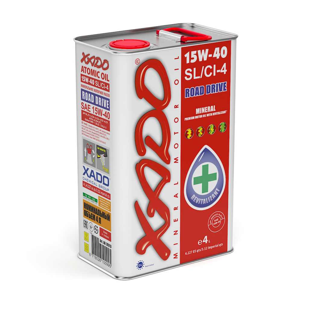 Моторна олива Xado 15W-40 SL/CI-4 4л (XA 20213) - зображення 1