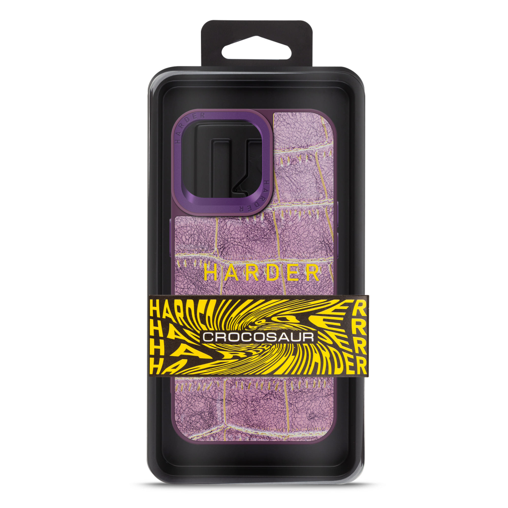 Чохол до мобільного телефона Harder Crocosaur Apple iPhone 14 Pro Max Purple (ARM76728) - зображення 3