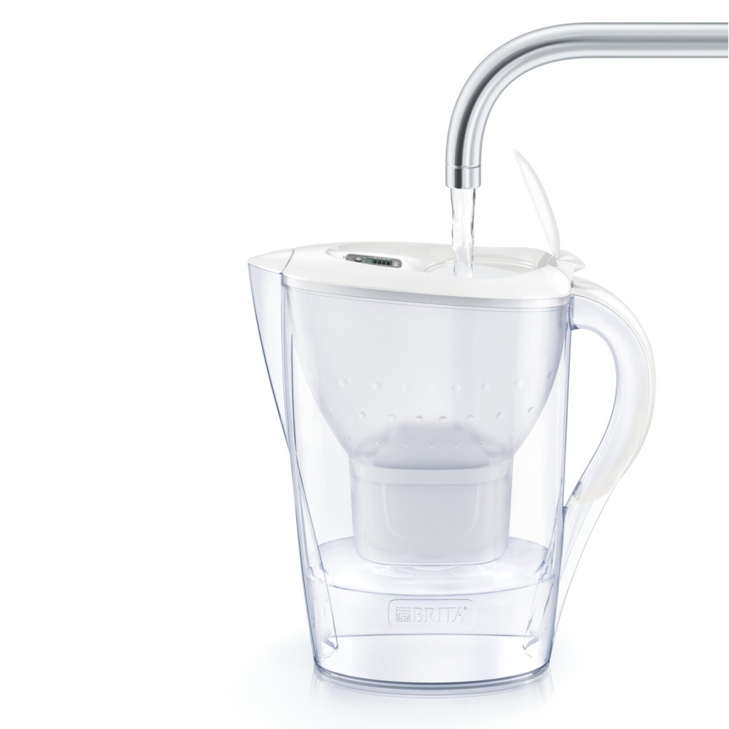 Фільтр-глечик Brita Marella Memo MXPro 2.4л (1.4л води) з фільтр-картриджем, білий (1052789) - изображение 3
