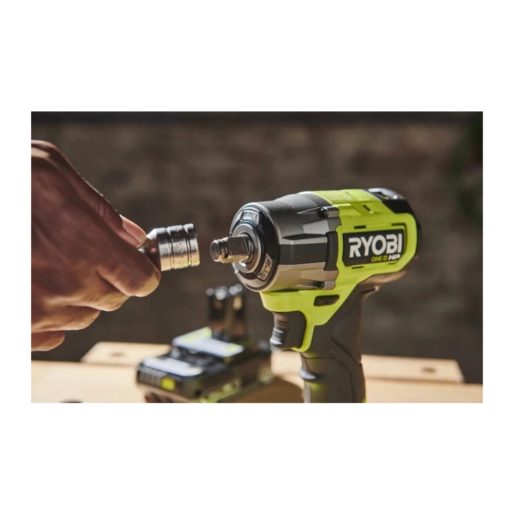 Гайковерт Ryobi ударний ONE+ HP RIW18C-0 18V, 2800об/х,в 450Нм, 1/2"m 4 швидкості (без АКБ та ЗП) (5133005898) - изображение 3