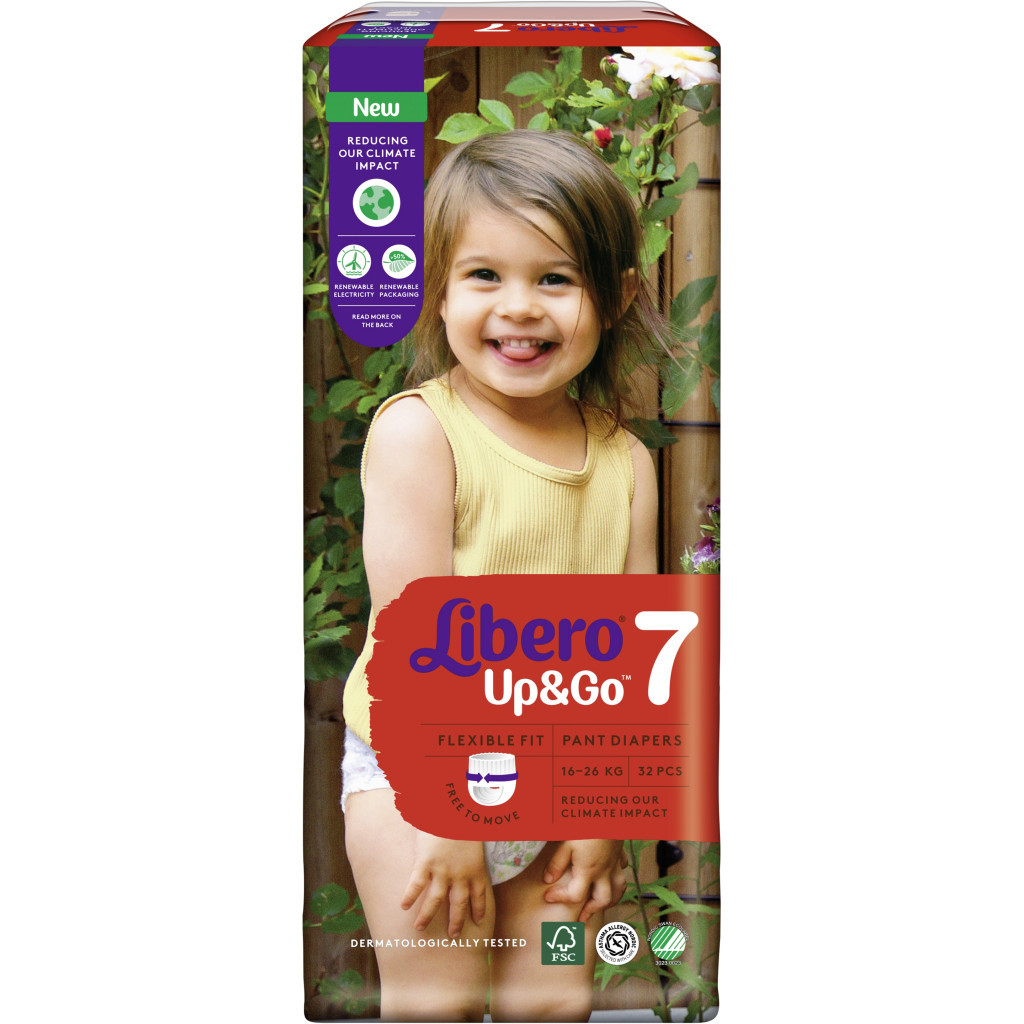 Підгузки Libero UpGo 7 16-26 кг 32 шт HERO (7322541091044) - зображення 2
