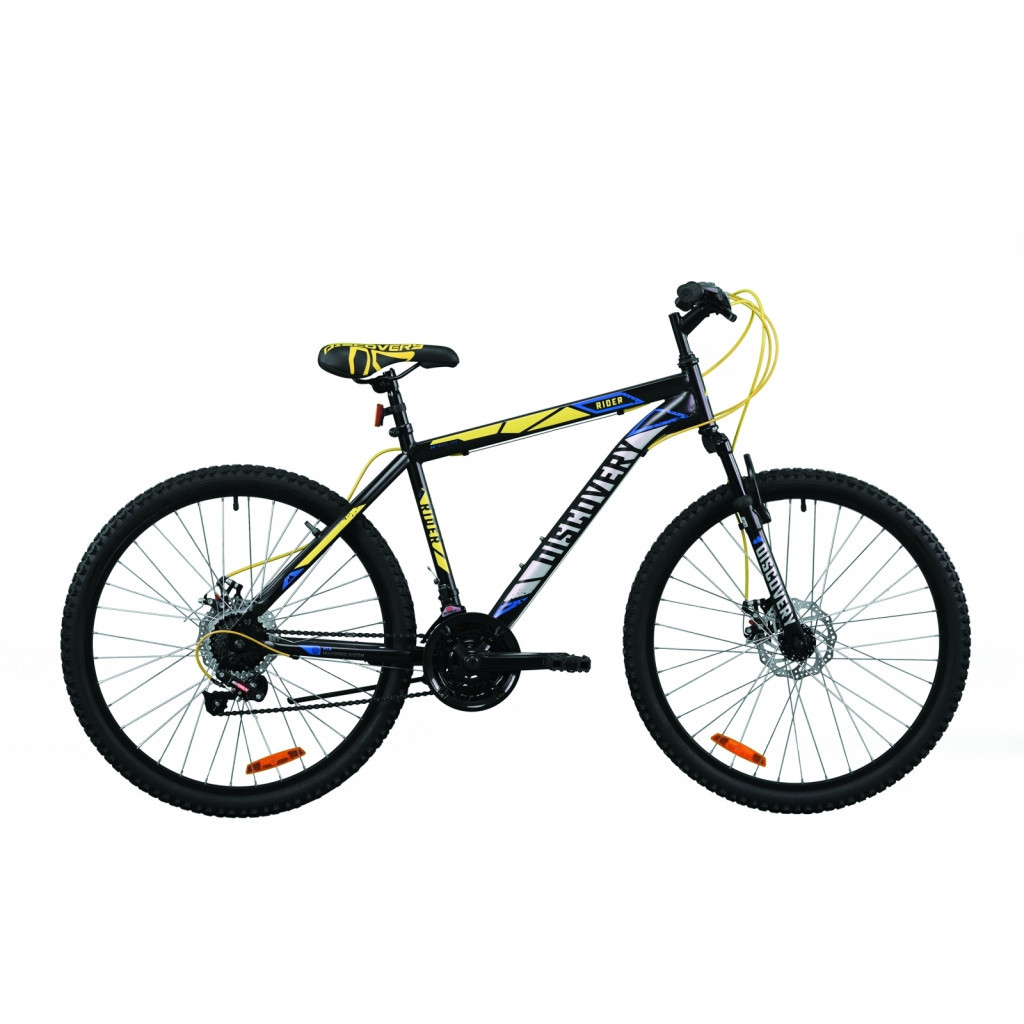 Велосипед Discovery 26" RIDER AM Vbr рама-13" St 2020 чорно-салатово-сірий (OPS-DIS-26-312) - зображення 1